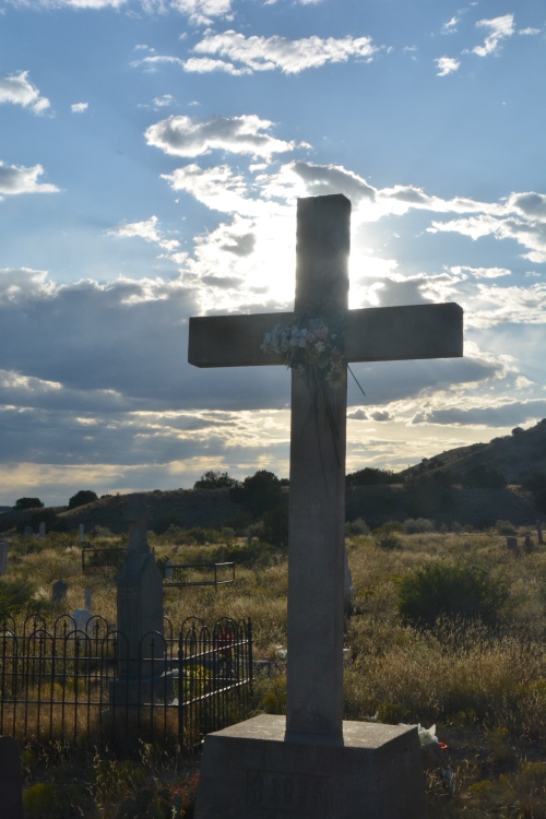 cross on gravesite
